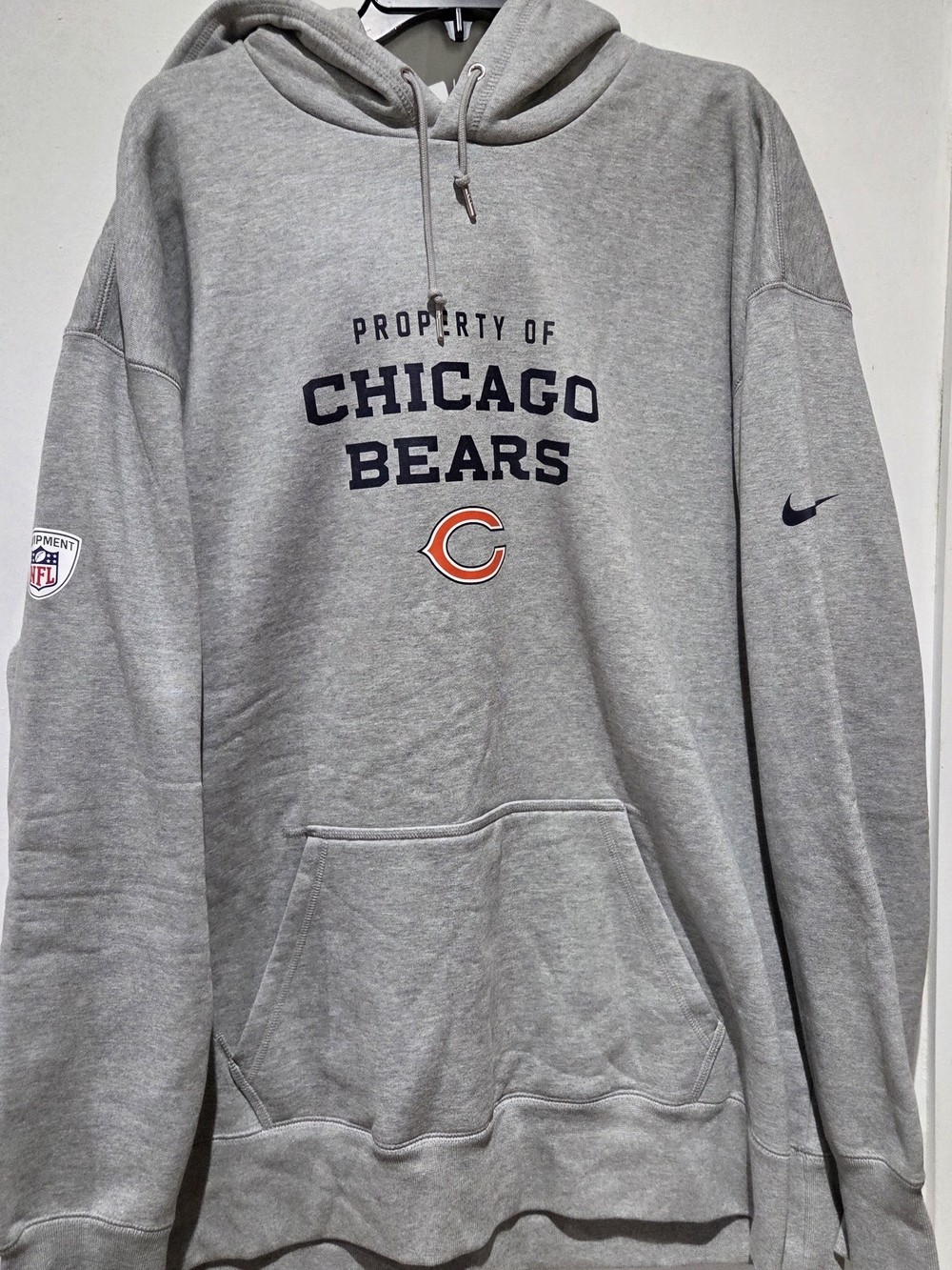 Nike Chicago Bears Gray Pullover Hoodie